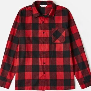 Red and Black Checkered Shirt